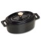 Staub Mini-Ovaltopf aus Gusseisen – 250 ml, Schwarz