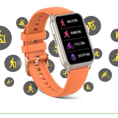 12. RUBICON RNCF06 Schwarze/Dunkelblaue Damen-Smartwatch SMARUB220