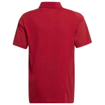 2. adidas Tiro 23 Competition Baumwoll-Poloshirt für Kinder, rot, HI4715