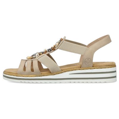 22. Bequeme Rieker W RKR680 beige Sandalen