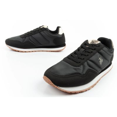 8. US Polo Assn Sportschuhe, Sneaker für Damen, modisch, bequem, schwarz