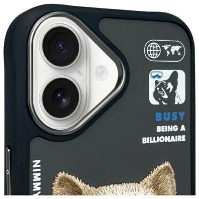 3. Nimmy Cool&Cute 2.0 Hundehülle für iPhone 16 - Schwarz