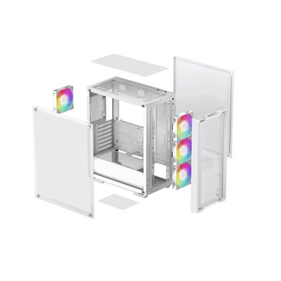 11. DeepCool CC560 MESH V2 WH Midi Tower Weiß