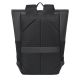 11. Rivacase Eden Rucksack, Roll-Up-Rucksack, Schwarz, Polyester, Gewachstes Leder (zum Hochziehen)