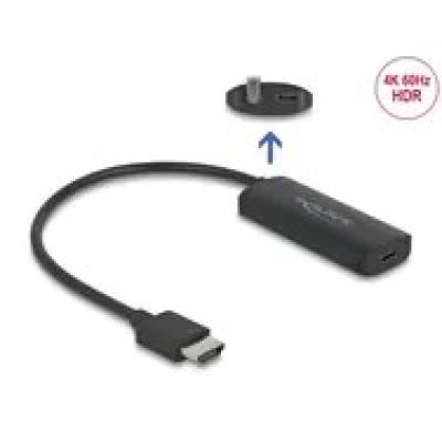 DeLOCK Adapter HDMI-A Stecker auf USB Typ-C Buchse schwarz