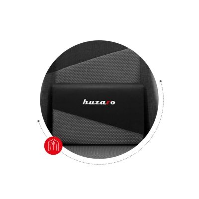 28. Huzaro Force 6.2 Gaming-Stuhl aus grauem Netzgewebe