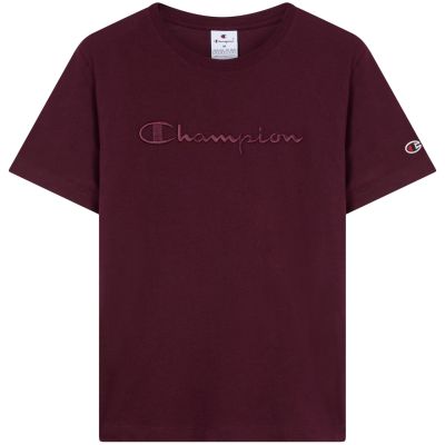 8. Champion SS Tee Burgunder Damen T-Shirt 118382 RS522