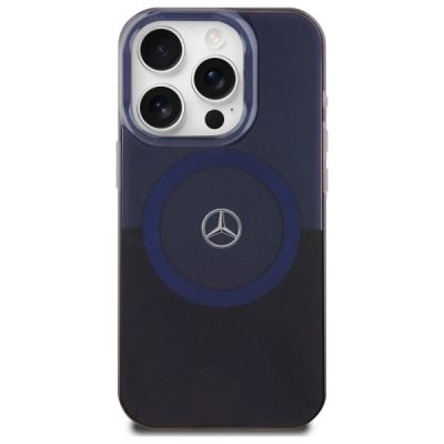 3. Mercedes MB Double Layer BiColor MagSafe Hülle für iPhone 16 Pro Max – Blau