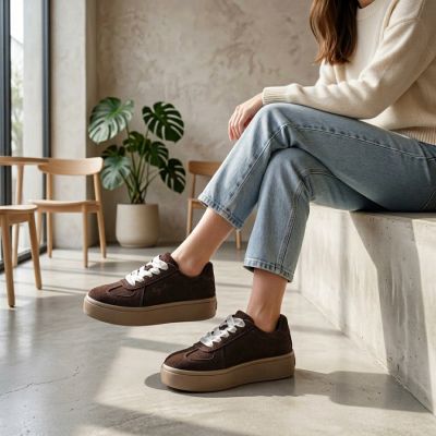5. Damen-Plateauschuhe in Braun, Big Star UU274004