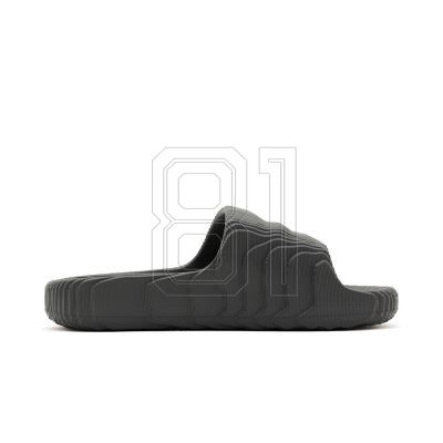 2. Herren adidas Adilette 22 Grey Five Lifestyle Flip-Flops, modisch für den Sommer, Schwarz (HP6522)