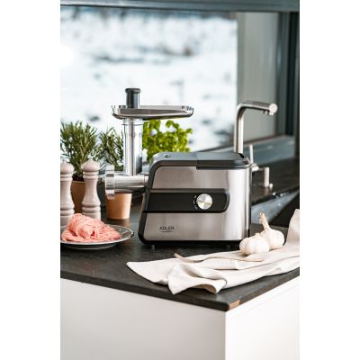 4. Adler AD 4813 2000W Fleischwolf, Schwarz, Silber