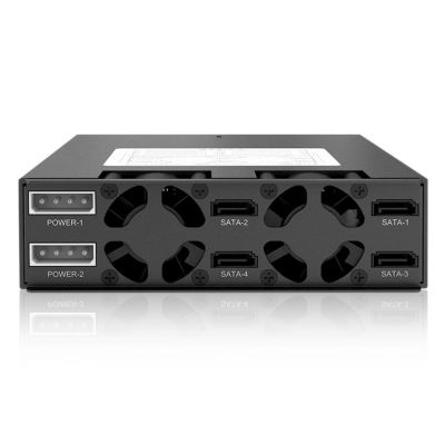 4. IcyDock Montageplatte 4x6,3cm SATAI-III/SAS auf 1x5,25" HDD/SSD