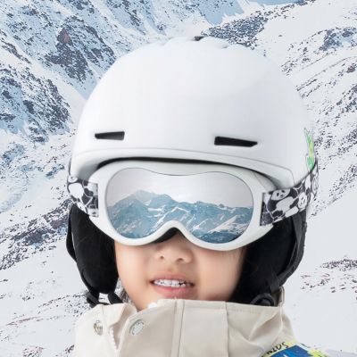 4. Qunature Panda Kinderskibrille - Schwarz/Weiß