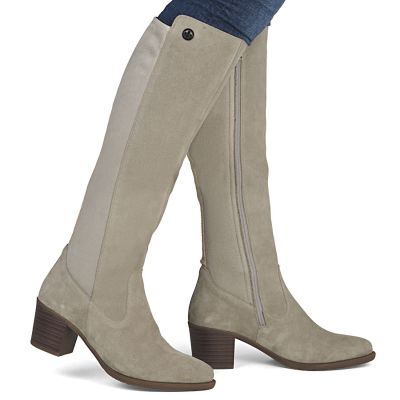 5. Damen-Lederstiefel mit hohem Absatz, gefüttert, beige, Rieker Y2050-60