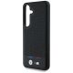 6. BMW Leder Tricolor Stripe MagSafe Hülle für Samsung Galaxy S25 - Schwarz