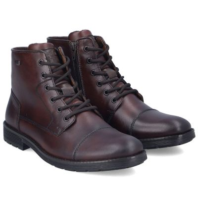 9. Rieker F4546-25 Herren-Ankle-Boots aus braunem Leder: bequem, wasserdicht, gefüttert.