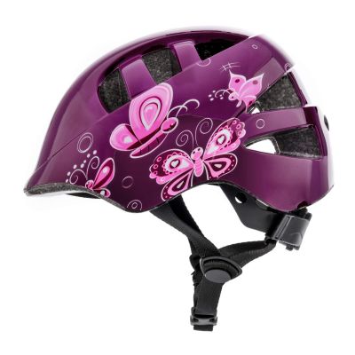 15. Meteor KS08 Pink Butterflies Fahrradhelm 24900-24901