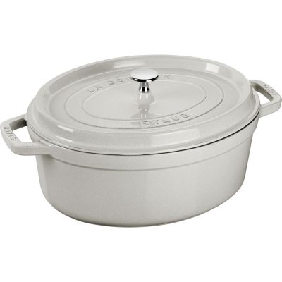 2. STAUB LA COCOTTE Ovaler Gusseisentopf 3,2 ltr, Trüffel