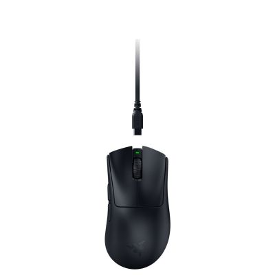 2. Razer DeathAdder V4 Pro Gaming-Maus, kabellos (RF) + USB Typ-A, optisch, 45.000 DPI