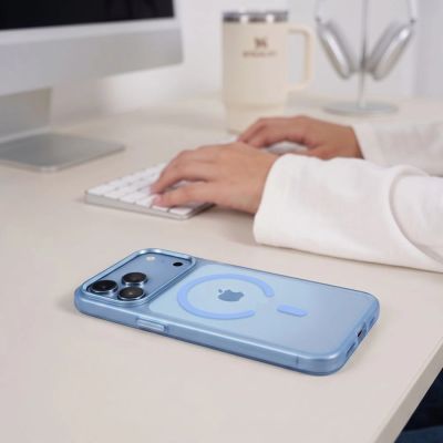 7. Tech-Protect MagZero MagSafe Hülle für iPhone 17 Pro Max / 18 Pro Max – hellblau matt