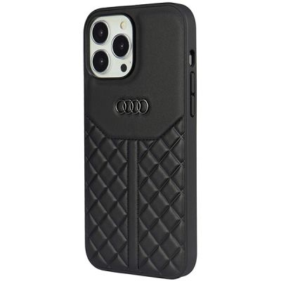 3. Audi Echtleder iPhone 13 Pro Max 6,7" schwarz/schwarz Hardcase AU-TPUPCIP13PM-Q8/D1-BK