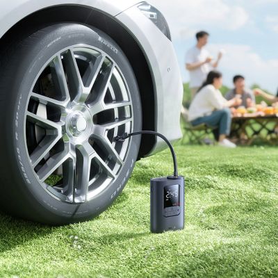 8. Baseus GoTrip VA1 Kabellose Pumpe 150 PSI 7500 mAh - Dunkelgrau