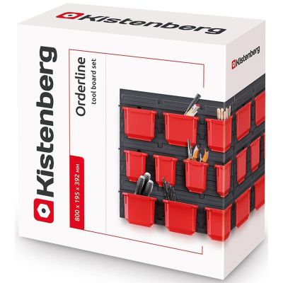 4. Werkstatttafel mit 20 Behältern, Bestelllinie Kistenberg