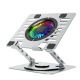 Wozinsky WDCX-X16-AS CoolBase RGB 360°-Kühlständer für Laptop und Tablet – Silber