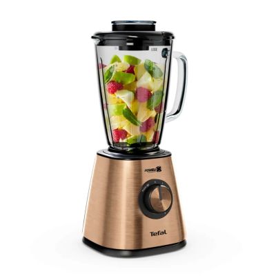 9. TEFAL | Standmixer | BlendForce BL439G10 | Tischgerät | 800 W | Behältermaterial: Glas | Behältervolumen: 1,75 l | Eiscrushing-Funktion | Kupfer