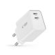 6. Tech-Protect C35W Netzladegerät 2x USB-C PD 35W - Weiß
