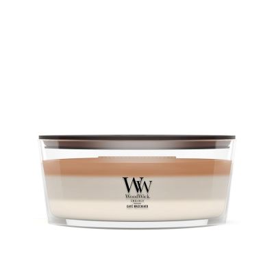 CAFÉ MACCHIATO WOODWICK Ellipse Kerze