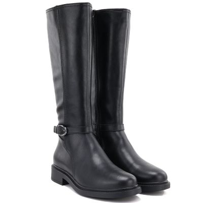 4. Sergio Leone KZ-32-S schwarze Leder-Damenstiefel
