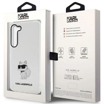 8. Karl Lagerfeld KLHCS23SHNCHTCT S23 S911 transparenter Hartschalenkoffer Ikonik Choupette