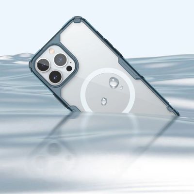 18. Nillkin Nature Pro Magnetische Hülle iPhone 14 Pro magnetische Hülle MagSafe blau