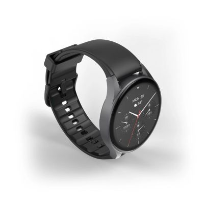 7. Hama 8900 GPS AMOLED Smartwatch 1,43 Zoll mit Silikonarmband - Schwarz