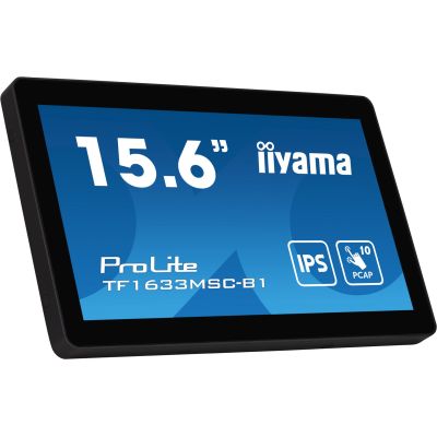 6. iiyama ProLite TF1633MSC-B1 Computermonitor 39,6 cm (15,6 Zoll) 1920 x 1080 px Full HD Touchscreen Schwarz