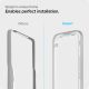 5. Spigen ALM Glass FC gehärtetes Glas für iPhone 13/13 Pro/14 – Schwarz