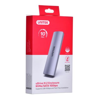 7. UNITEK M.2 NVME/SATA 10GBPS Festplattengehäuse, S1230A