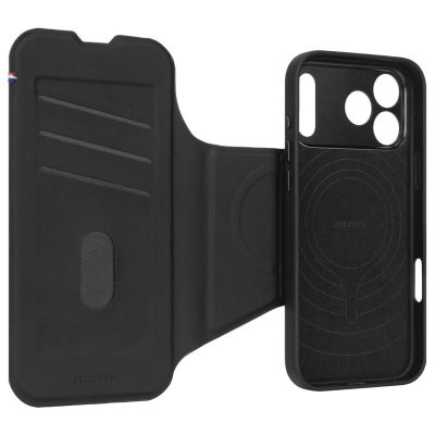 6. Decoded Textured Silicone Detachable Wallet – Schutzhülle für iPhone 17 Pro, kompatibel mit MagSafe (Phantom Black)