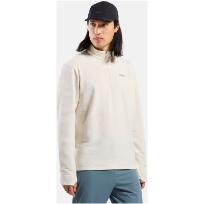 4. Herren-Pullover mit Stehkragen Odlo Mid Layer 1/2 Zip ESSENTIAL THERMAL, beige