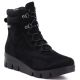 Schwarze Wildleder-Keilstiefeletten für Damen, M.Daszyński MR23109A-3