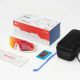 4. Rockbros SP383 Shining Warrior Radbrille – Mattweißer Rahmen, polarisierte rote Gläser