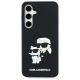 3. Karl Lagerfeld 3D Rubber Karl&Choupette Hülle für Samsung Galaxy S24 FE - Schwarz