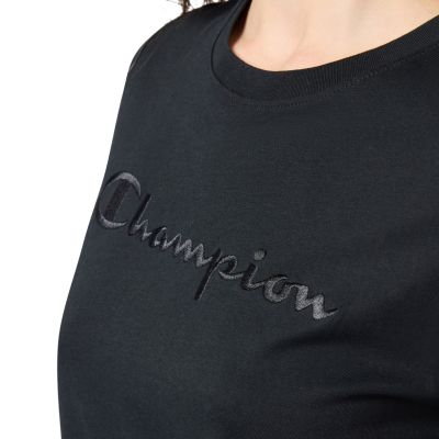 10. Champion SS Tee Damen Schwarz 118382 KK001