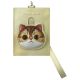 3. Nimmy Big Eyed Pet 2.0 Cat 3-in-1-Set: Handytasche + Geldbörse + Tracker-Hülle – Beige