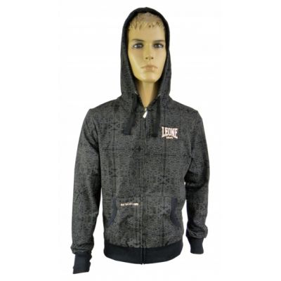 Herren Sweatshirt LEONE LSM905/S16 schwarz XXL
