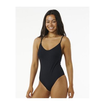 2. RIP CURL Premium Surf Cheeky 1-teiliger schwarzer Badeanzug