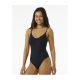 2. RIP CURL Premium Surf Cheeky 1-teiliger schwarzer Badeanzug