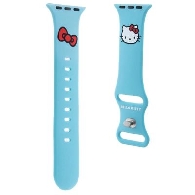 3. Hello Kitty Silikon-Kitty-Kopfband für Apple Watch 38/40/41 mm – blau
