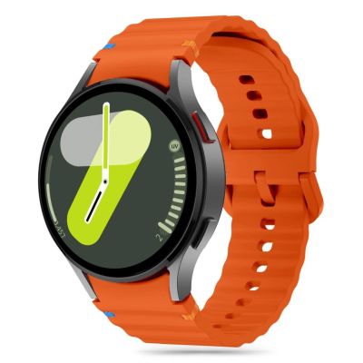 Tech-Protect Silikon-Sportarmband für Samsung Galaxy Watch 4/5/5 Pro/6/7/FE – Orange